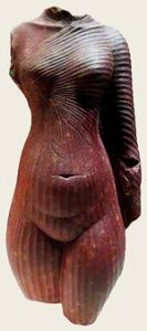 Sculpture: Body of Queen Neferneferuaten Nefertiti (/ˌnɛfərˈtiːti/[3]) (ca. 1370 – ca. 1330 BC) was an Egyptian queen and the Great Royal Wife (chief consort) of Akhenaten, an Egyptian Pharaoh